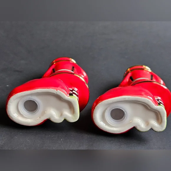 Mackenzie Childs Santa Salt and Pepper Shakers - Picture 7 of 9